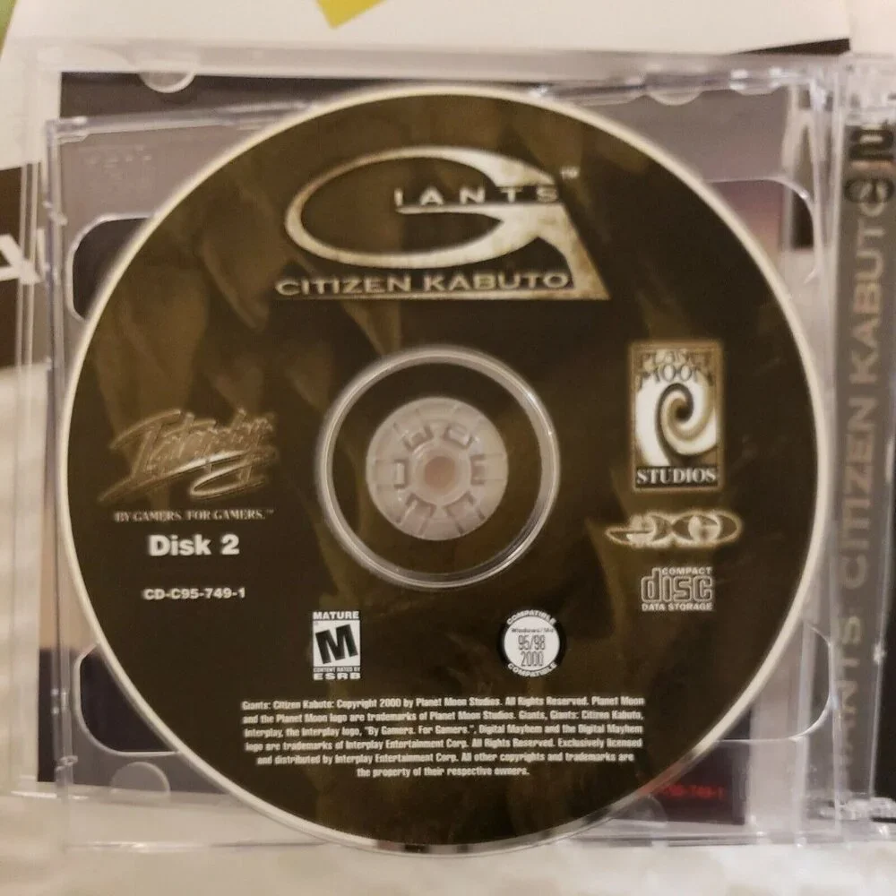 Giants Citizen Kabuto Big Box PC Game 2000 Vintage Video Game CD Rom Complete
